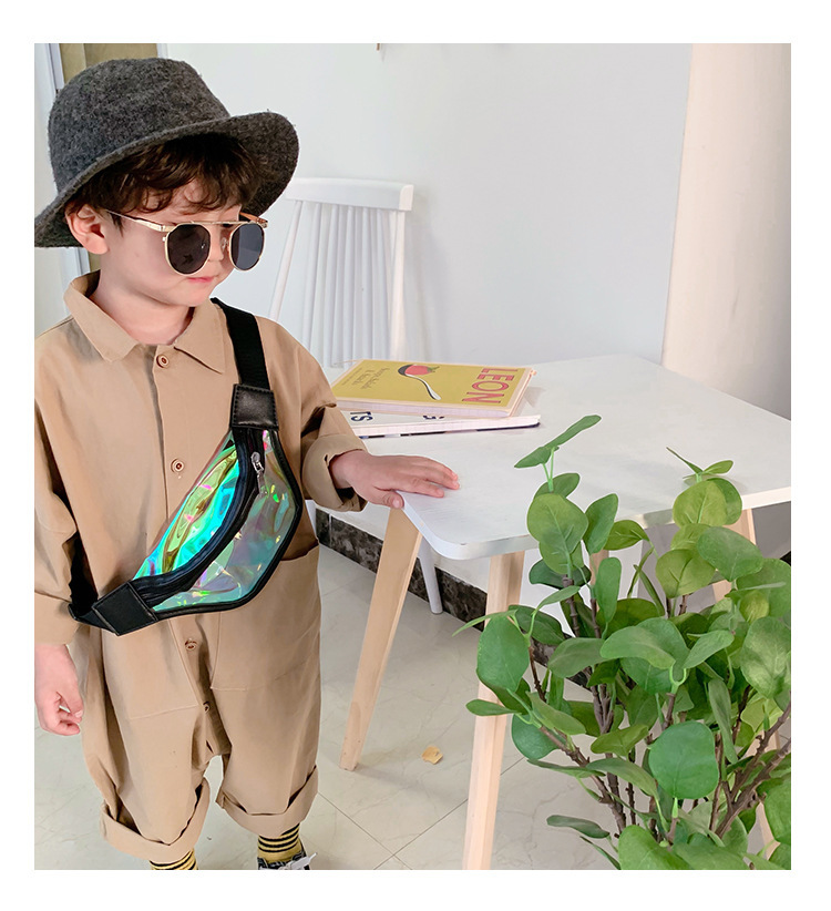 Wholesale Children's Bag Korean Laser Transparent Waist Bag for boys and girls one-shoulder cross-body Bag mini baby Bag Zero Purse Wholesale Children's Bag Korean Laser Transparent Waist Bag for boys and girls one-shoulder cross-body Bag mini baby Bag Zero Purse