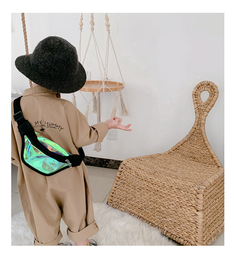 Wholesale Children's Bag Korean Laser Transparent Waist Bag for boys and girls one-shoulder cross-body Bag mini baby Bag Zero Purse Wholesale Children's Bag Korean Laser Transparent Waist Bag for boys and girls one-shoulder cross-body Bag mini baby Bag Zero Purse