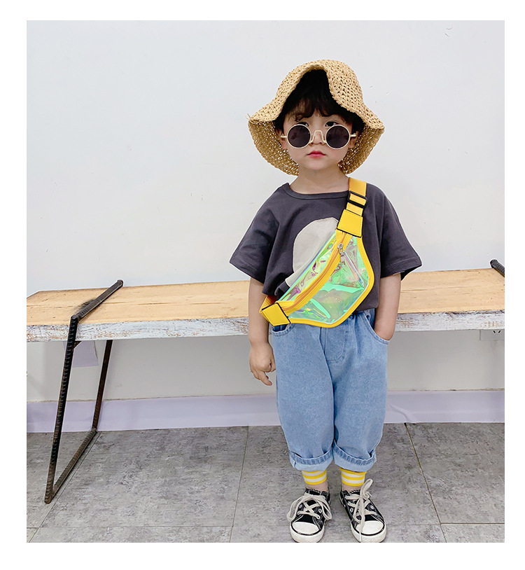 Wholesale Children's Bag Korean Laser Transparent Waist Bag for boys and girls one-shoulder cross-body Bag mini baby Bag Zero Purse Wholesale Children's Bag Korean Laser Transparent Waist Bag for boys and girls one-shoulder cross-body Bag mini baby Bag Zero Purse