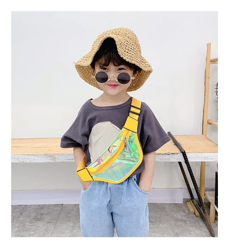 Wholesale Children's Bag Korean Laser Transparent Waist Bag for boys and girls one-shoulder cross-body Bag mini baby Bag Zero Purse Wholesale Children's Bag Korean Laser Transparent Waist Bag for boys and girls one-shoulder cross-body Bag mini baby Bag Zero Purse
