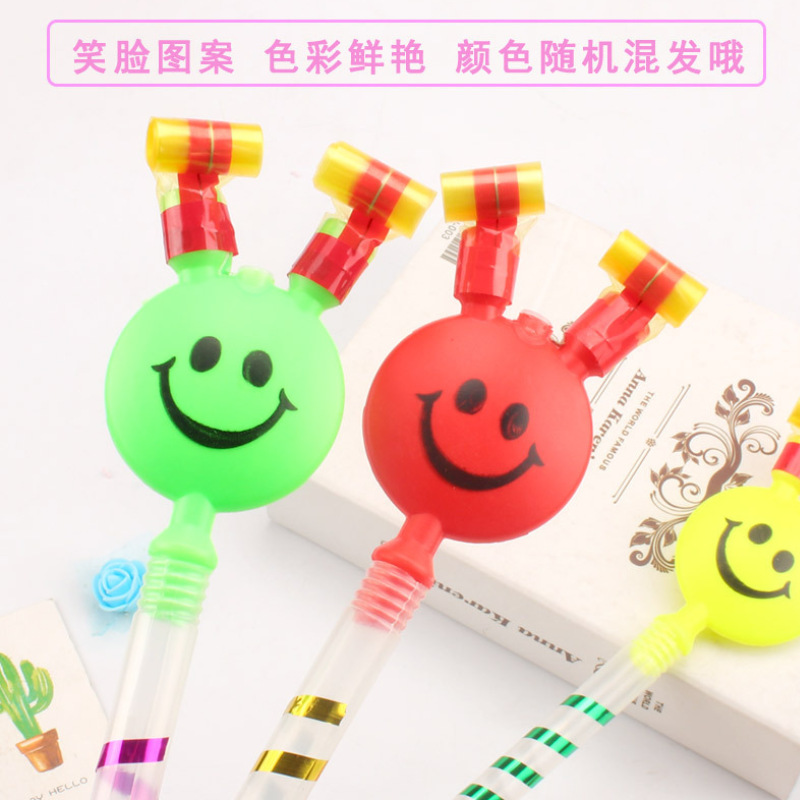 Large Smiling Face Blowouts Children&#039;s Whistle Blowing Children&#039;s Toy Smiling Face Blowouts Clown Blowouts Stall Toy Wholesale