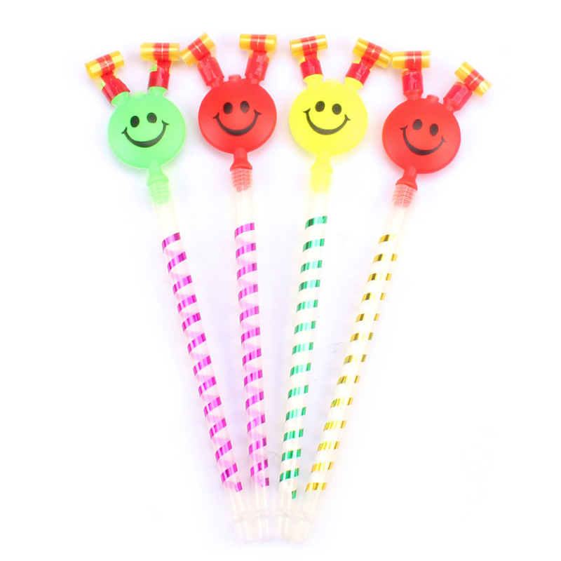 Large Smiling Face Blowouts Children&#039;s Whistle Blowing Children&#039;s Toy Smiling Face Blowouts Clown Blowouts Stall Toy Wholesale