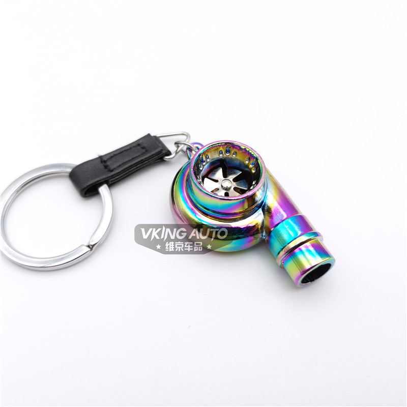 Metal Turbo Keychain Whistle Turbine Whistle Turbo Model Modification Metal Keychain Pendant