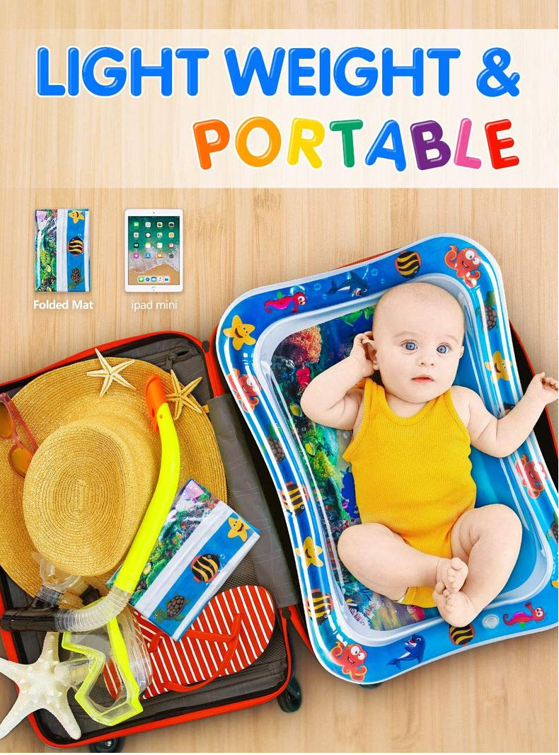 Spot Inflatable Baby Pat Water Cushion PVC Inflatable Ice Pad Baby Inflatable Toy Baby Crawling Pat Water Cushion