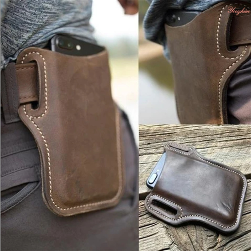 AntiDrop AntiFall Mobile Phone Protective Cover Hanging Waist Leather Mobile Phone Bag PU Leather Cellphone Storage Bag AntiDrop AntiFall Mobile Phone Protective Cover Hanging Waist Leather Mobile Phone Bag PU Leather Cellphone Storage Bag