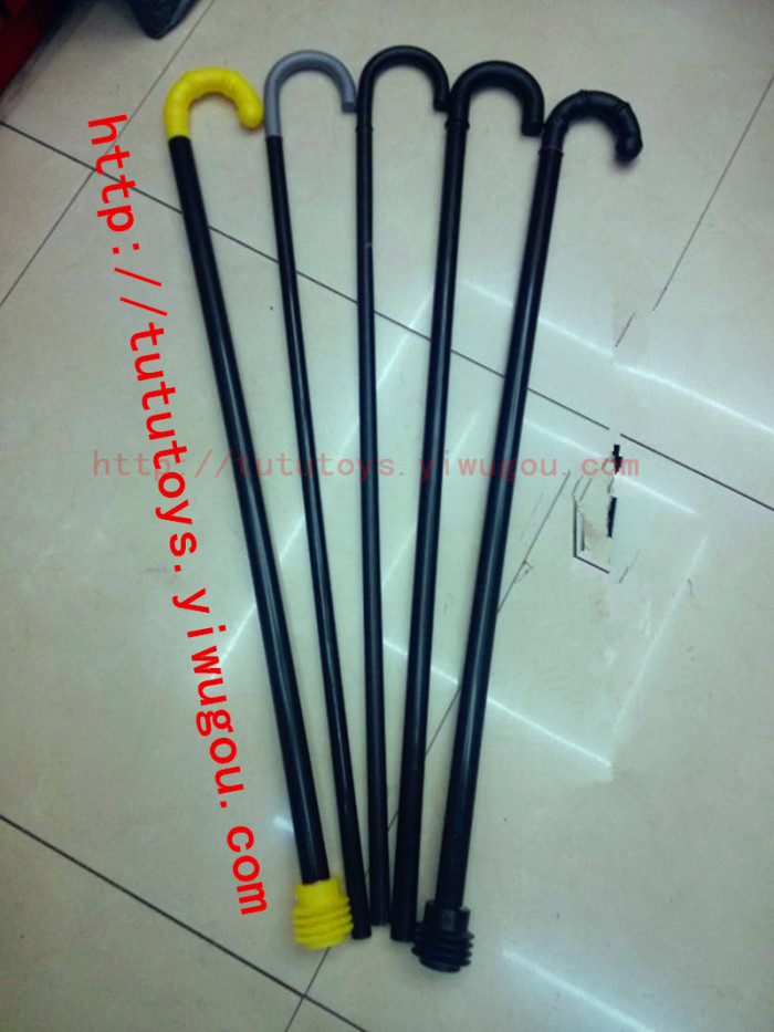 Plastic stick crutch clown toy stick stick jazz called cane crutches whistle Plastic stick crutch clown toy stick stick jazz called cane crutches whistle