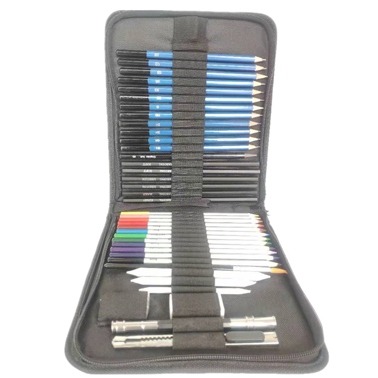SOURCE Factory Student Design 41 Pieces Painting Kit Sketch Pencil Cap Water Soluble Color Pencil Set Art Painting Batch SOURCE Factory Student Design 41 Pieces Painting Kit Sketch Pencil Cap Water Soluble Color Pencil Set Art Painting Batch