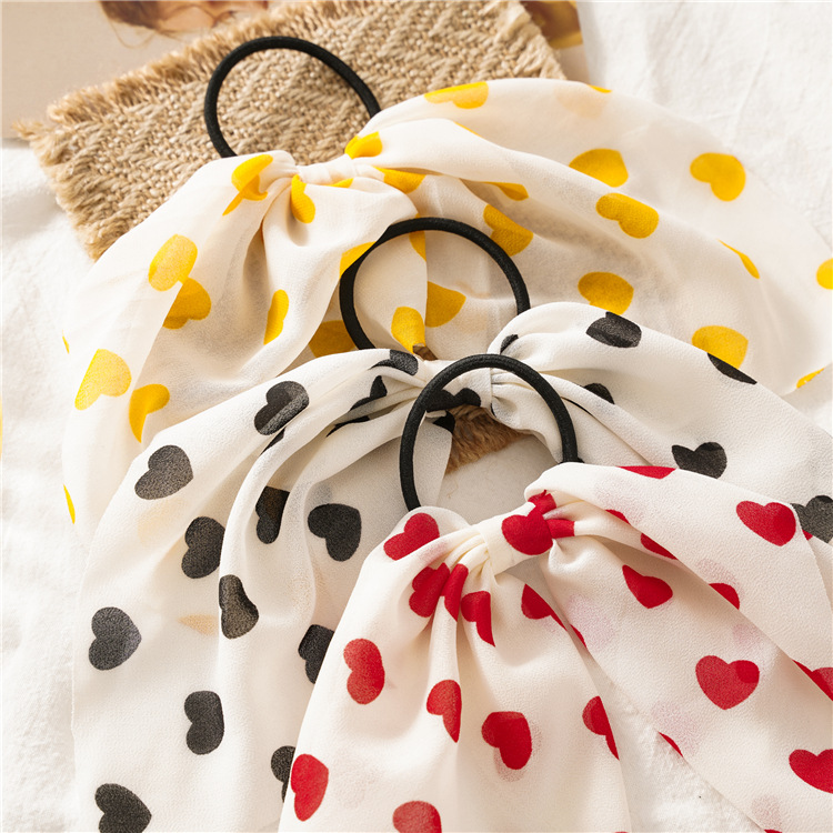 Tao 1688 Supply Headwear New Peach Heart Hair Rope Women's Thin Ins Style Elegant Hair-Binding Japanese and Korean Bag Waist Bowknot Hair Ring Tao 1688 Supply Headwear New Peach Heart Hair Rope Women's Thin Ins Style Elegant Hair-Binding Japanese and Korean Bag Waist Bowknot Hair Ring