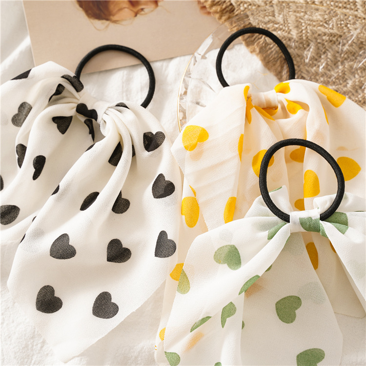 Tao 1688 Supply Headwear New Peach Heart Hair Rope Women's Thin Ins Style Elegant Hair-Binding Japanese and Korean Bag Waist Bowknot Hair Ring Tao 1688 Supply Headwear New Peach Heart Hair Rope Women's Thin Ins Style Elegant Hair-Binding Japanese and Korean Bag Waist Bowknot Hair Ring