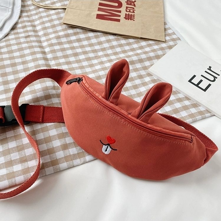 Women's Chest Bag New All-Match Shoulder Bag Smiley Face Rabbit Mouth Cartoon Cute Small Bag Crossbody Waist Bag Fashion Women's Chest Bag New All-Match Shoulder Bag Smiley Face Rabbit Mouth Cartoon Cute Small Bag Crossbody Waist Bag Fashion