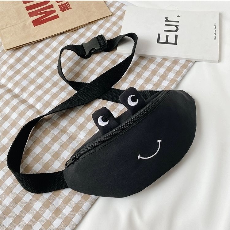 Women's Chest Bag New All-Match Shoulder Bag Smiley Face Rabbit Mouth Cartoon Cute Small Bag Crossbody Waist Bag Fashion Women's Chest Bag New All-Match Shoulder Bag Smiley Face Rabbit Mouth Cartoon Cute Small Bag Crossbody Waist Bag Fashion
