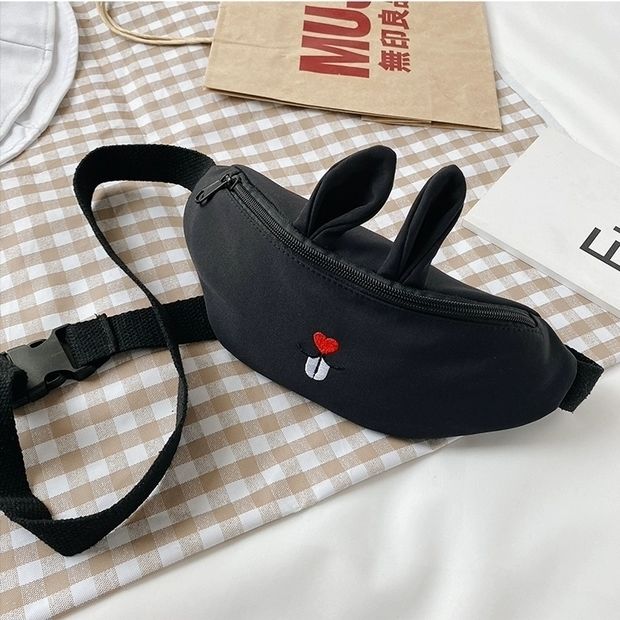 Women's Chest Bag New All-Match Shoulder Bag Smiley Face Rabbit Mouth Cartoon Cute Small Bag Crossbody Waist Bag Fashion Women's Chest Bag New All-Match Shoulder Bag Smiley Face Rabbit Mouth Cartoon Cute Small Bag Crossbody Waist Bag Fashion