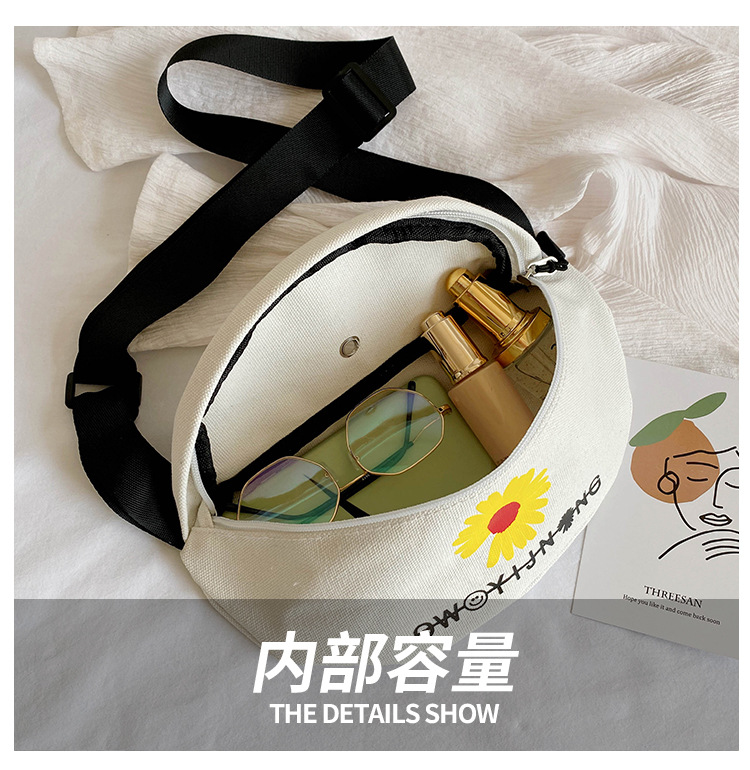Internet Celebrity Small Canvas Bag Fashion Popular Chest Bag Women's All-Match Crossbody Waist Bag Internet Celebrity Small Canvas Bag Fashion Popular Chest Bag Women's All-Match Crossbody Waist Bag