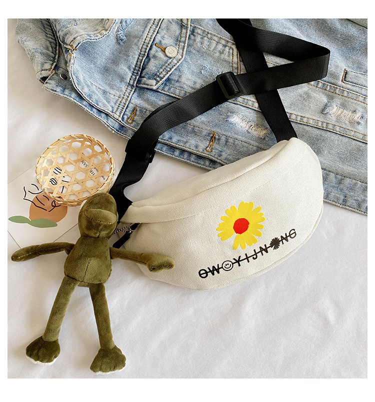 Internet Celebrity Small Canvas Bag Fashion Popular Chest Bag Women's All-Match Crossbody Waist Bag Internet Celebrity Small Canvas Bag Fashion Popular Chest Bag Women's All-Match Crossbody Waist Bag