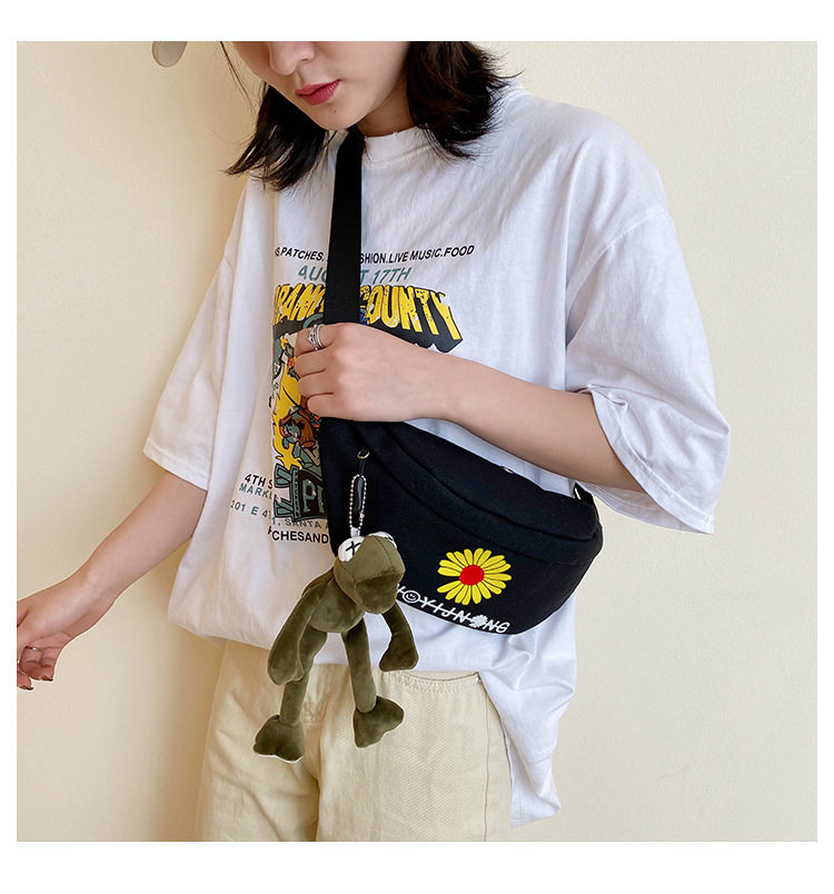 Internet Celebrity Small Canvas Bag Fashion Popular Chest Bag Women's All-Match Crossbody Waist Bag Internet Celebrity Small Canvas Bag Fashion Popular Chest Bag Women's All-Match Crossbody Waist Bag