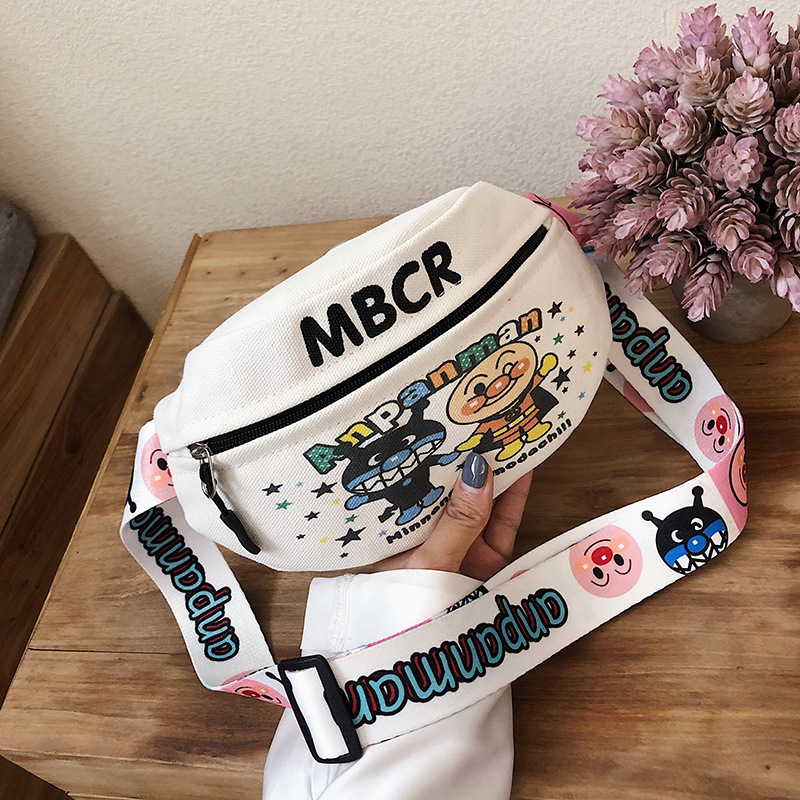 INS Chest Bag for Women 2021 New Korean Style Student Western Style Girl Broadband Shoulder Messenger Bag Fashion Canvas Waist Bag