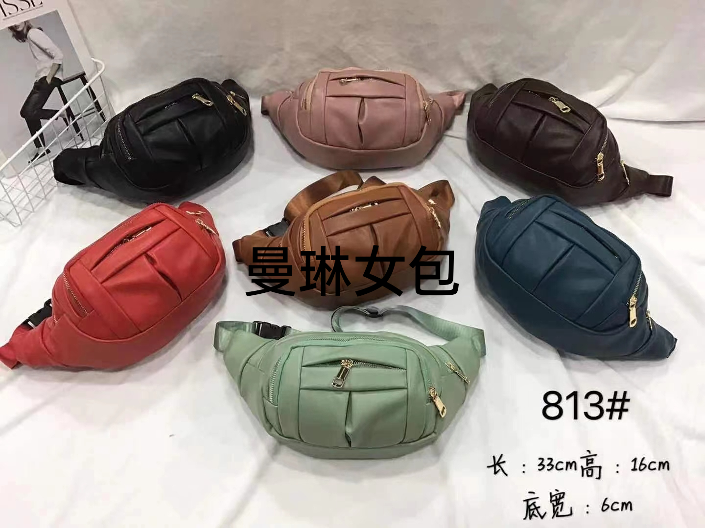 Korean Style Versatile Slanted Chest Bag Multi-Functional Large Capacity Oxford Cloth Small Waist Bag New Trendy Fashion Waist Bag Small Bag