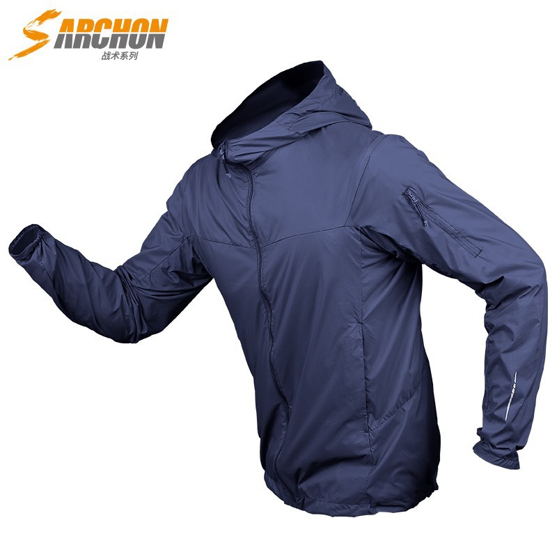 New Summer Outdoor Sun-Proof Clothes Men&#039;s Breathable Skin Trench Coat Combat Clothes Sports Jacket