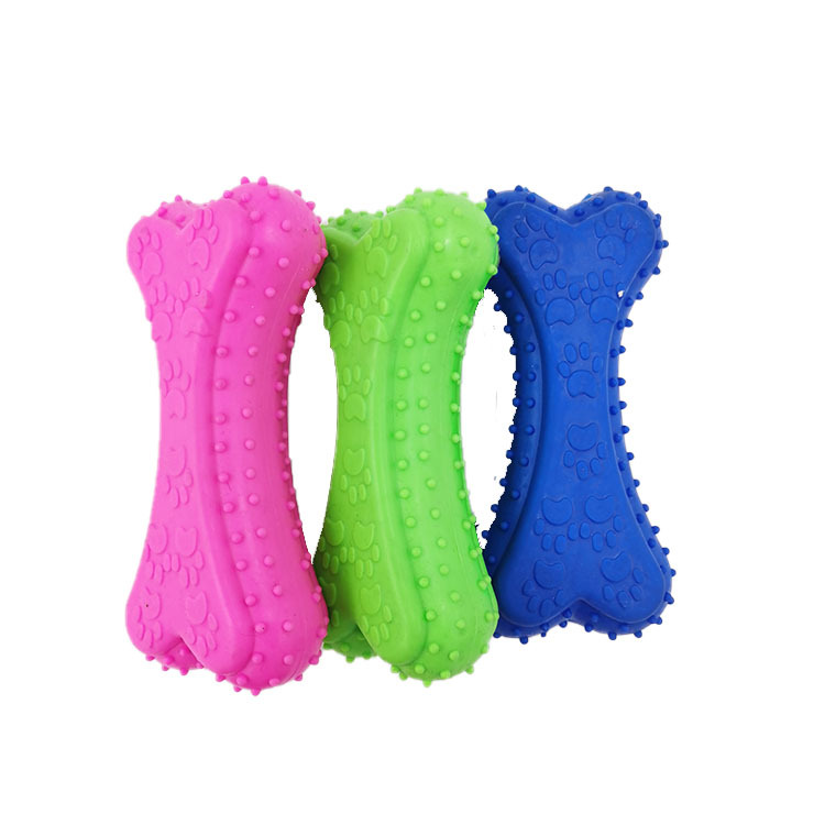 Factory Direct Sales TPR Pet Whistle Footprints Biscuit Dog Bite Molar Decompression Tooth Cleaning Toy Pet Training Item