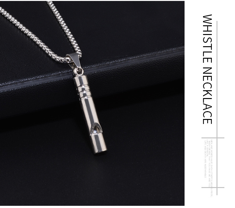 Scooter Necklace Scripture Cross Men's Titanium Steel Pendant Whistle Pendant Women's Korean-Style Hip Hop Fashion Accessories Fashion Scooter Necklace Scripture Cross Men's Titanium Steel Pendant Whistle Pendant Women's Korean-Style Hip Hop Fashion Accessories Fashion
