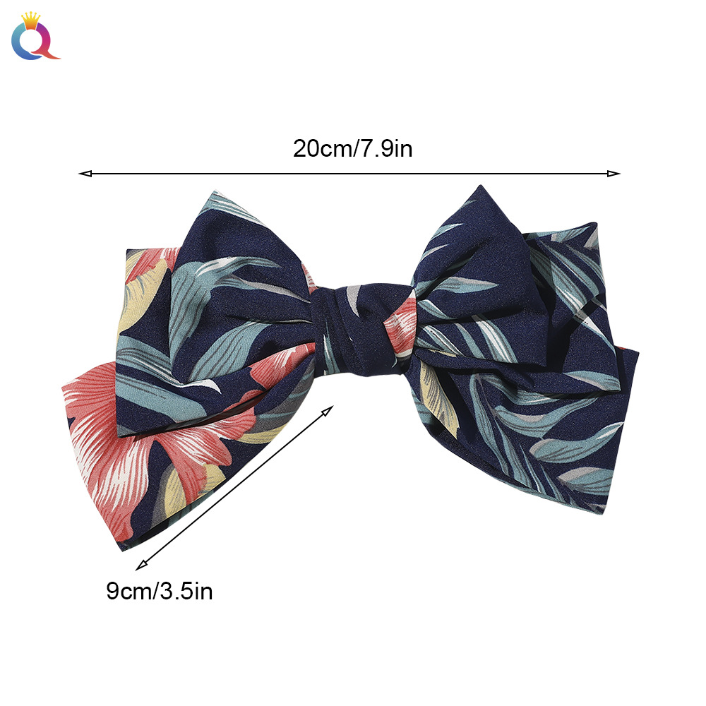 Cross-Border New Three-Layer Oversized Bow Hairpin Floral Spring Clip All-Matching Fashion Knotted Bag Waist Top Clip Cross-Border New Three-Layer Oversized Bow Hairpin Floral Spring Clip All-Matching Fashion Knotted Bag Waist Top Clip