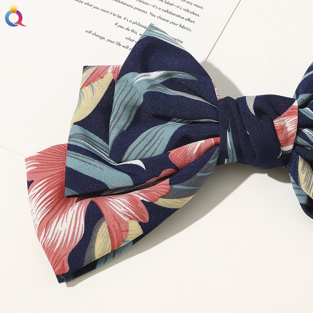 Cross-Border New Three-Layer Oversized Bow Hairpin Floral Spring Clip All-Matching Fashion Knotted Bag Waist Top Clip Cross-Border New Three-Layer Oversized Bow Hairpin Floral Spring Clip All-Matching Fashion Knotted Bag Waist Top Clip