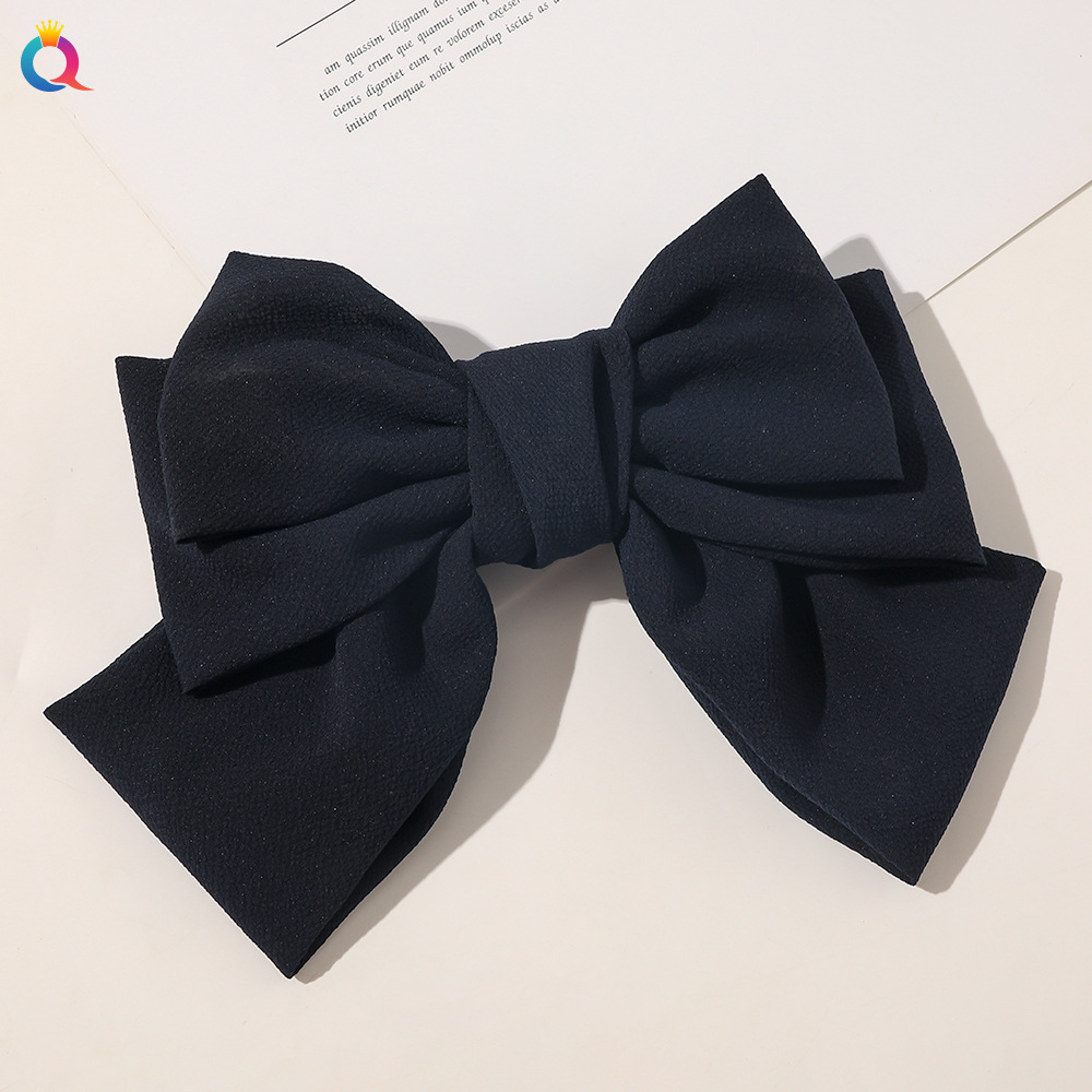 Cross-Border New Three-Layer Oversized Bow Hairpin Floral Spring Clip All-Matching Fashion Knotted Bag Waist Top Clip Cross-Border New Three-Layer Oversized Bow Hairpin Floral Spring Clip All-Matching Fashion Knotted Bag Waist Top Clip