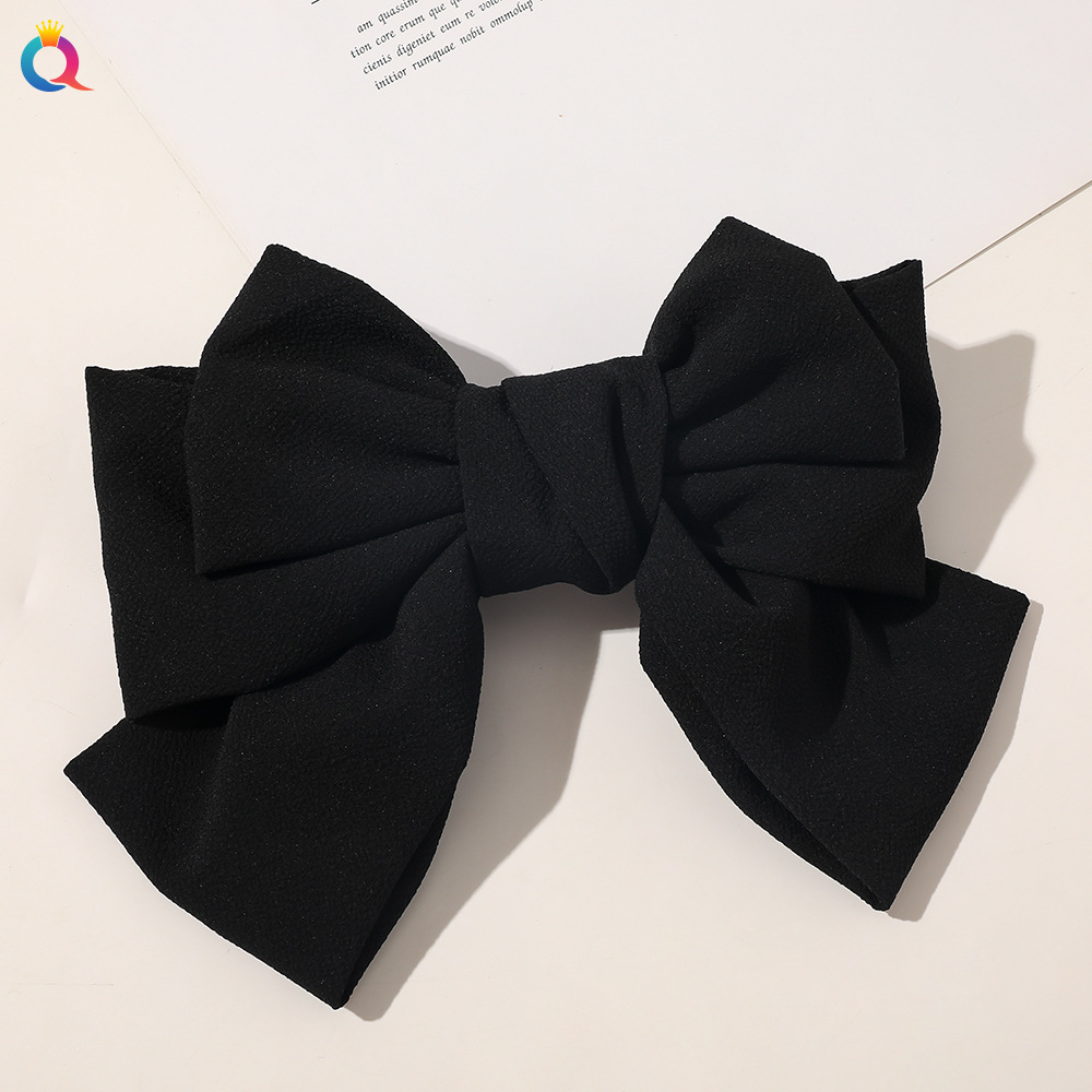Cross-Border New Three-Layer Oversized Bow Hairpin Floral Spring Clip All-Matching Fashion Knotted Bag Waist Top Clip Cross-Border New Three-Layer Oversized Bow Hairpin Floral Spring Clip All-Matching Fashion Knotted Bag Waist Top Clip