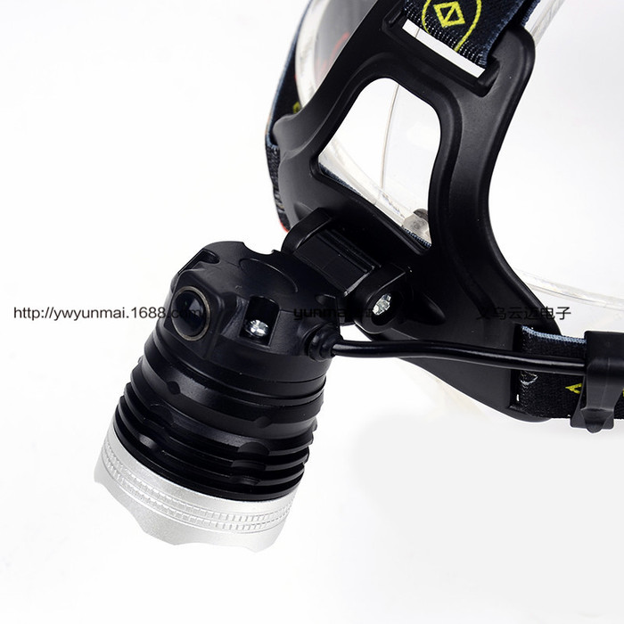 T6 light headlights + COB work lights USB rechargeable flashlight with help whistle headlights