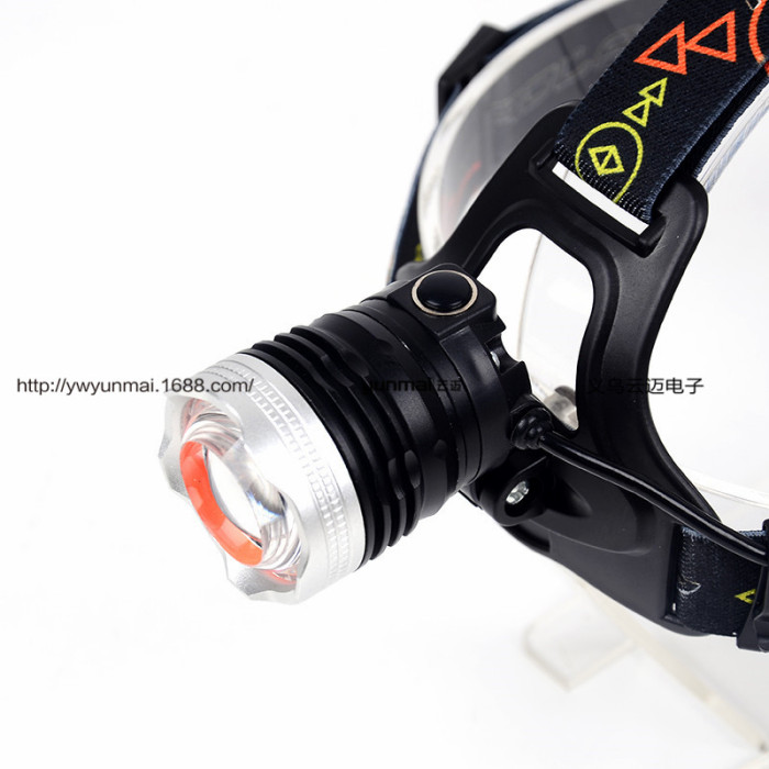 T6 light headlights + COB work lights USB rechargeable flashlight with help whistle headlights