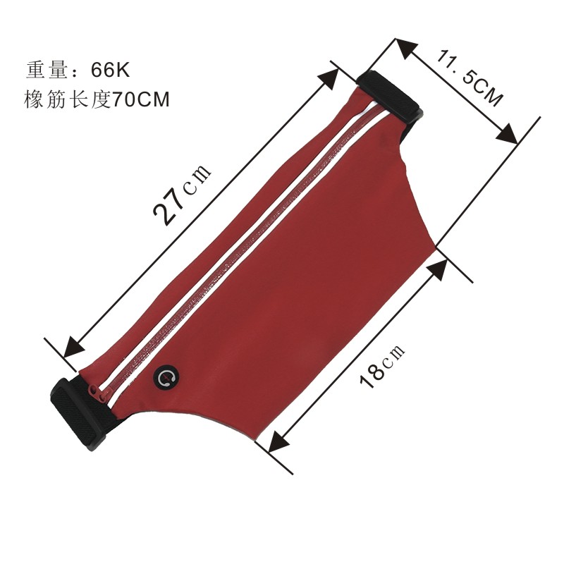 Outdoor Sports Waterproof Mobile Phone Bag Waist Pack Square Dance  Bag Walking Shopping Storage