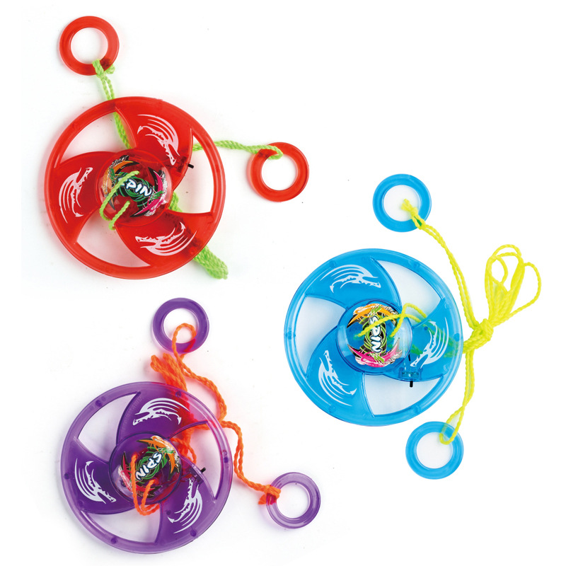 Tiktok Pull Wire Luminous Flywheel Flash Pull Whistle Flywheel Stall Supply Children Gift Prizes Cross-Border Toys