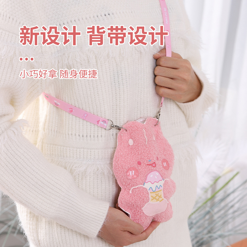 Plush Hot Water Bag Water Injection Warm Belly Hot Compress Waist Hand Warmer Small Hot-Water Bag Portable Cute Baby Girl