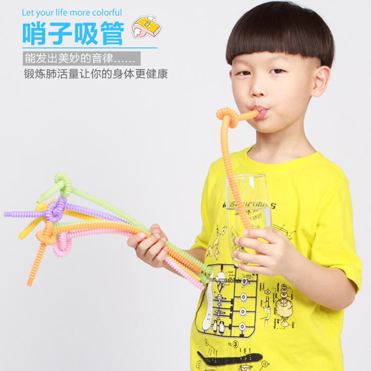 Whistle full bending straw innovation crazy diy personality plastic arts drinks full bending straw wholesale