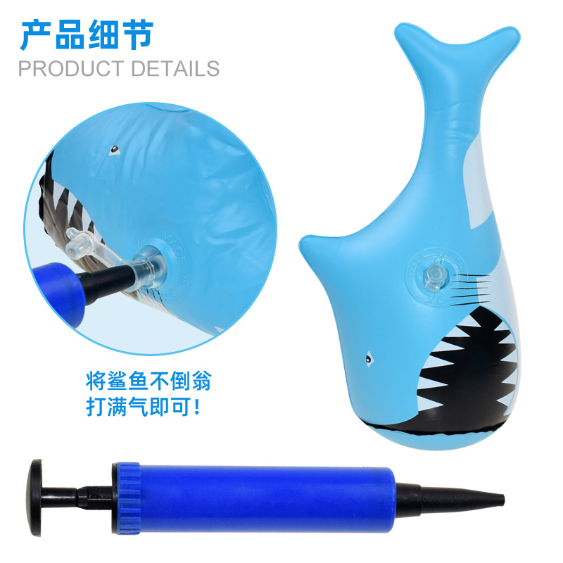 Factory inflatable sandbag shark tumbler game cover throwing octopus throwing game pad PVC throwing game pad