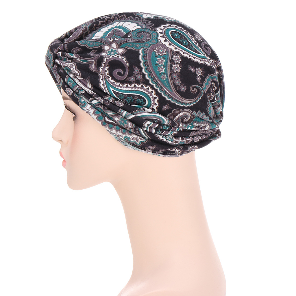 Spot Goods AliExpress New European and American Cashew Flower Bag Waist Cap Best Product a Bale of Cotton Cap Confinement Cap Muslim Clothing Spot Goods AliExpress New European and American Cashew Flower Bag Waist Cap Best Product a Bale of Cotton Cap Confinement Cap Muslim Clothing