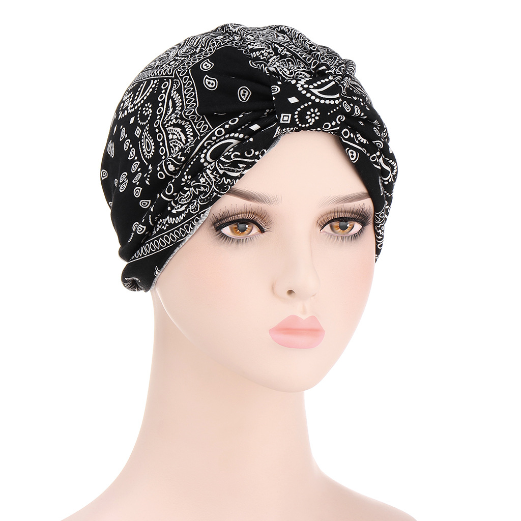 Spot Goods AliExpress New European and American Cashew Flower Bag Waist Cap Best Product a Bale of Cotton Cap Confinement Cap Muslim Clothing Spot Goods AliExpress New European and American Cashew Flower Bag Waist Cap Best Product a Bale of Cotton Cap Confinement Cap Muslim Clothing