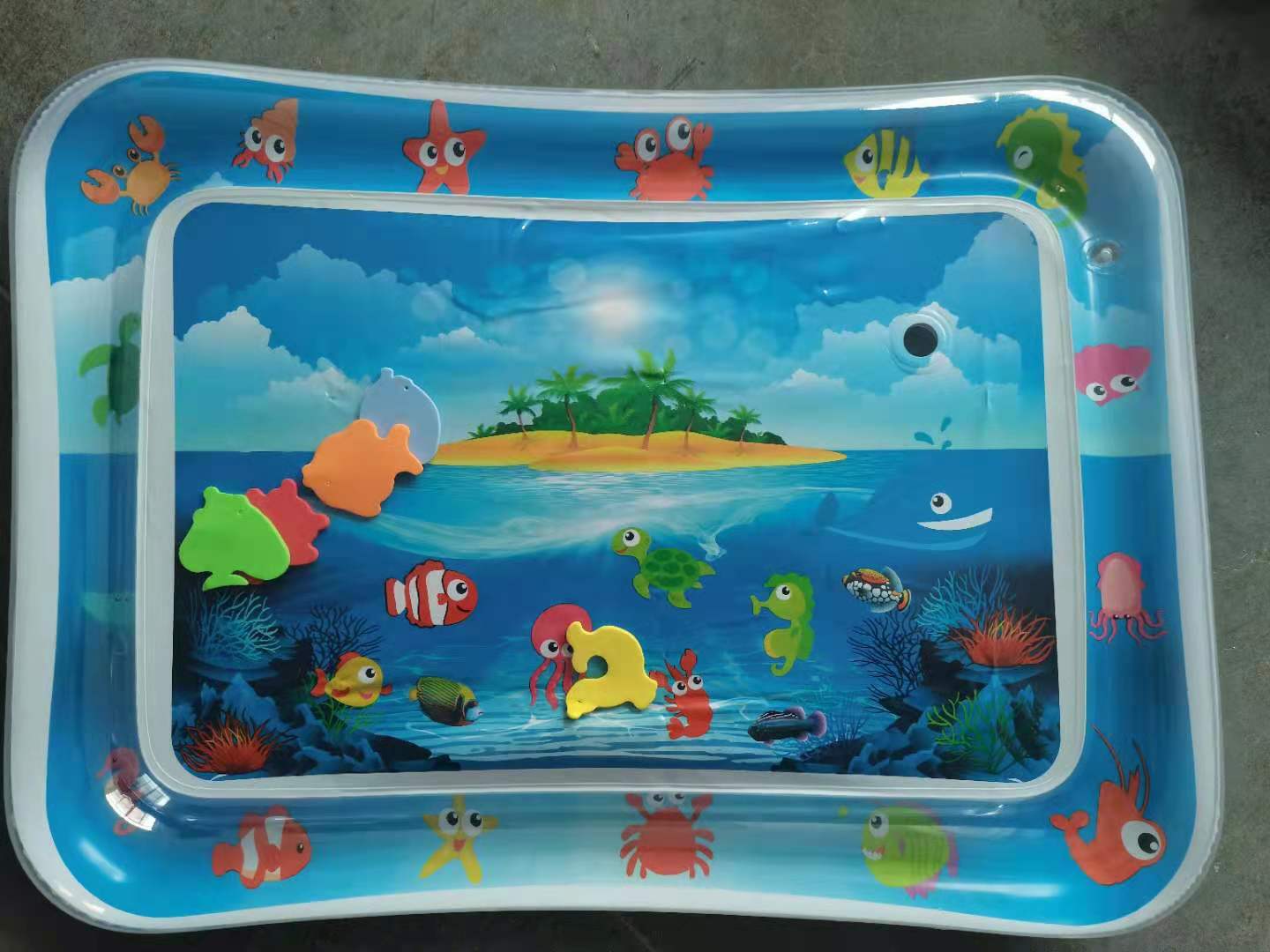 Baby Inflatable Pai Pai Le Water Cushion Marine Life Spray Water Cushion Baby Pat Pad Inflatable Water Cushion Prone Pat Pad