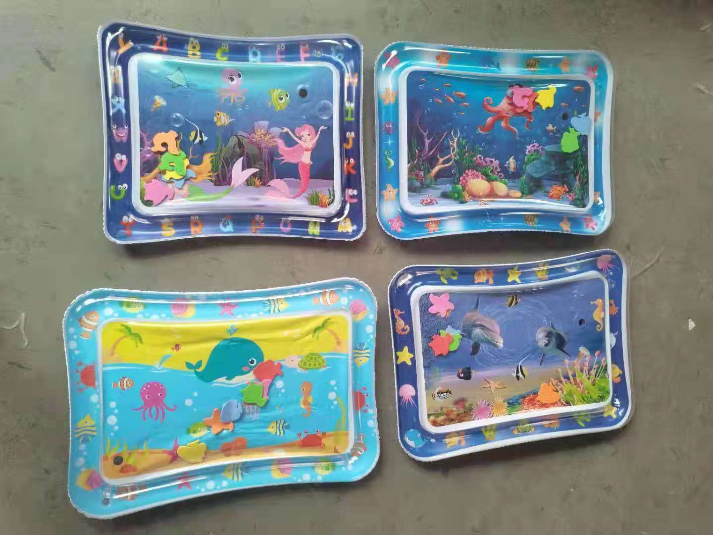 Baby Inflatable Pai Pai Le Water Cushion Marine Life Spray Water Cushion Baby Pat Pad Inflatable Water Cushion Prone Pat Pad