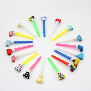Wholesale Plastic Blowouts Children's Toy Whistle Birthday Party Gathering Atmosphere Cheering Props Speaker Stall Toys