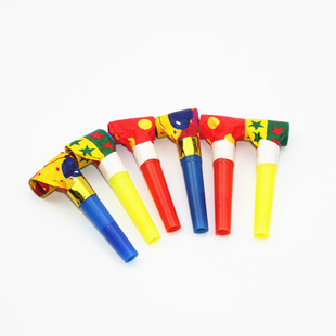 Wholesale Plastic Blowouts Children's Toy Whistle Birthday Party Gathering Atmosphere Cheering Props Speaker Stall Toys