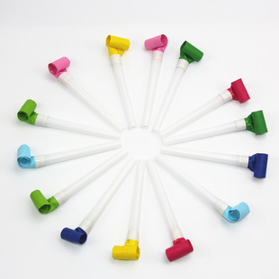 Wholesale Plastic Blowouts Children's Toy Whistle Birthday Party Gathering Atmosphere Cheering Props Speaker Stall Toys