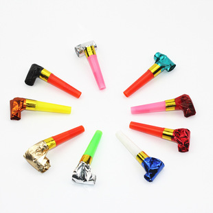Wholesale Plastic Blowouts Children's Toy Whistle Birthday Party Gathering Atmosphere Cheering Props Speaker Stall Toys