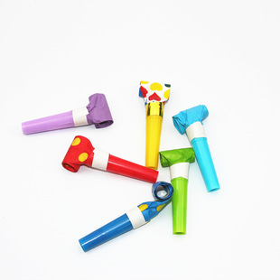 Wholesale Plastic Blowouts Children's Toy Whistle Birthday Party Gathering Atmosphere Cheering Props Speaker Stall Toys