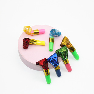 Wholesale Plastic Blowouts Children's Toy Whistle Birthday Party Gathering Atmosphere Cheering Props Speaker Stall Toys