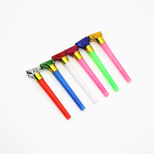 Wholesale Plastic Blowouts Children's Toy Whistle Birthday Party Gathering Atmosphere Cheering Props Speaker Stall Toys