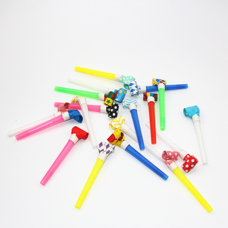 Wholesale Plastic Blowouts Children's Toy Whistle Birthday Party Gathering Atmosphere Cheering Props Speaker Stall Toys
