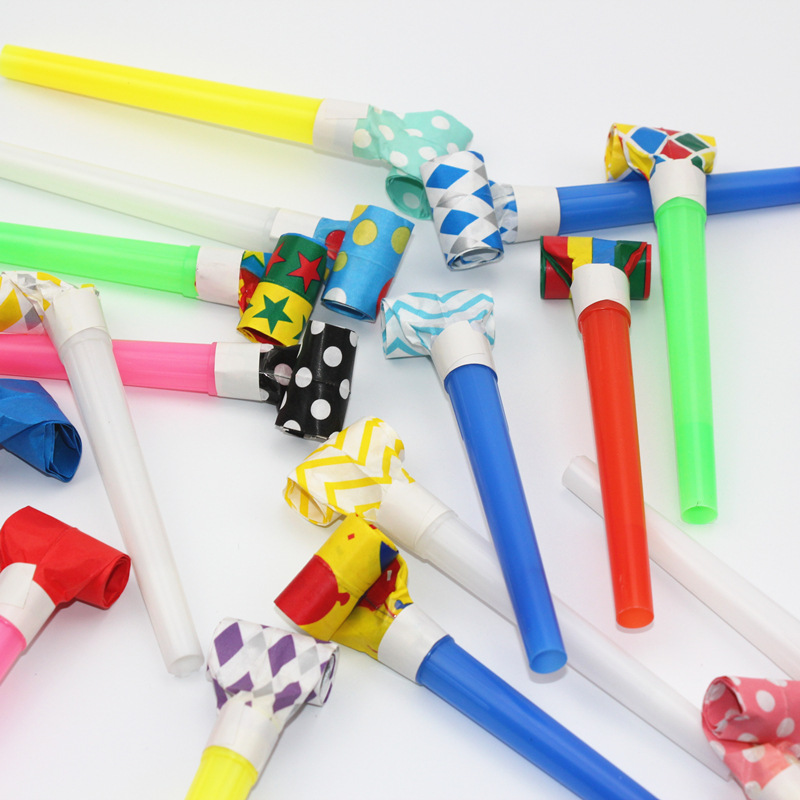 Wholesale Plastic Blowouts Children's Toy Whistle Birthday Party Gathering Atmosphere Cheering Props Speaker Stall Toys