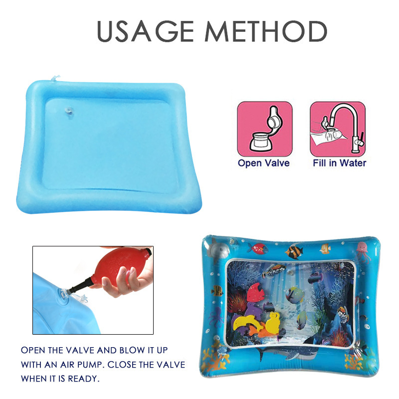 Pat water pad children inflatable Pat water pad baby water pad PVC inflatable water pad toy inflatable baby play water pad