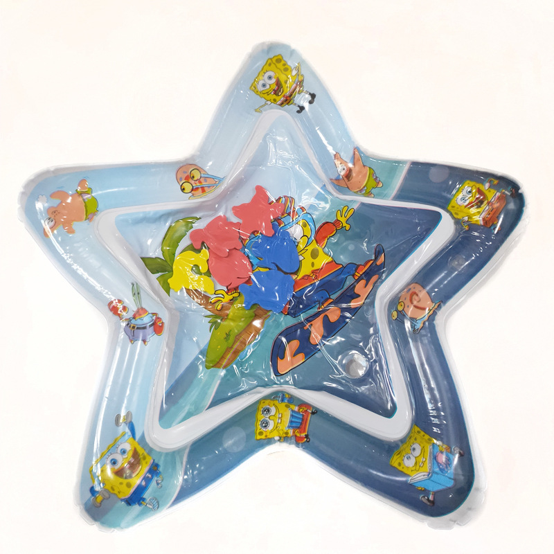 Wholesale PVC Baby Ice Pad Children Inflatable Pai Pai Le Water Cushion Large Baby Marine Life Mermaid Game Mat